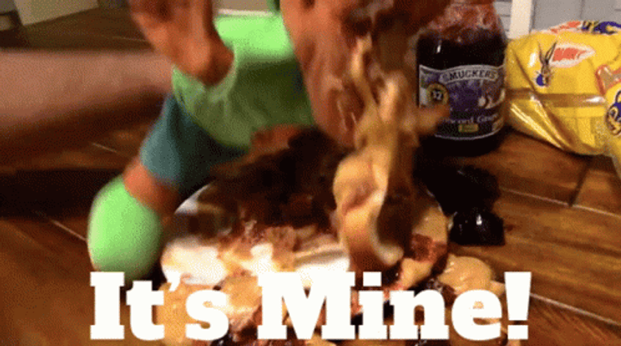 Frantic Hand Puppet It's Mine GIF