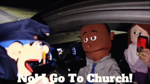 Frantic Puppet I Go To Church GIF