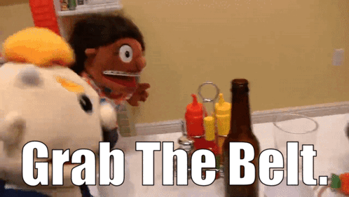 Frantic Puppets Grab The Belt GIF