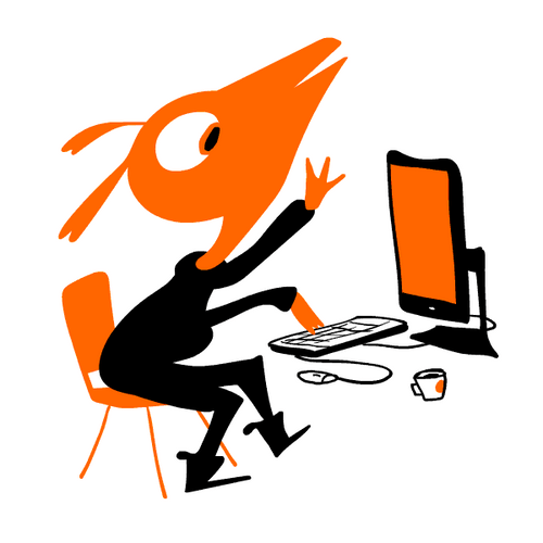 Frantic Smashing Computer Irritated Cartoon GIF