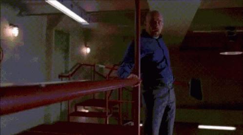Frantic Walter White Falling On Floor GIF