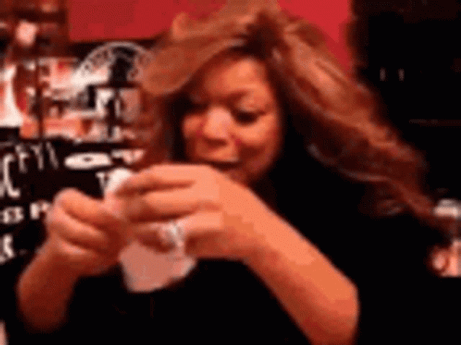 Frantic Wendy Williams Taking Medicine GIF