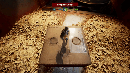 Frappe-Cody Playing Video Game Against Another