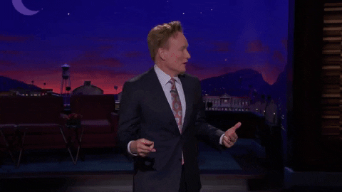 Frazzled Conan O Brien Shaking His Body GIF