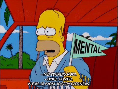 Frazzled Homer And Marge The Simpsons GIF