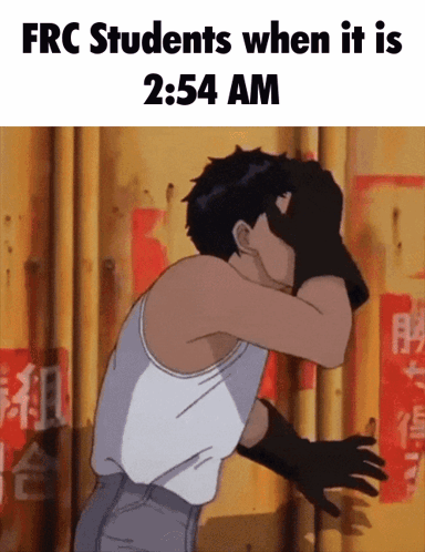 FRC Students Covering Face At 2:54 AM GIF