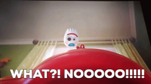 Freaked Out Toy Story Forky GIF