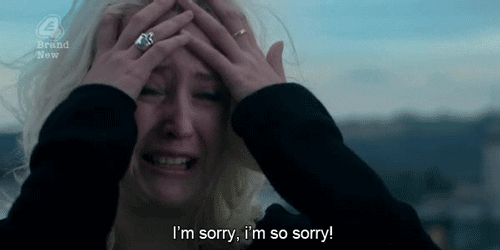 Freaking Out Im Sorry Guilty Apology GIF