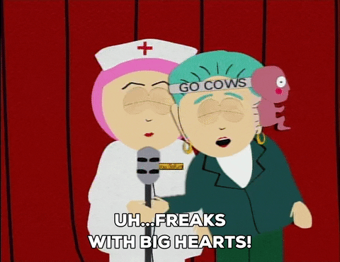 Freaks With Big Heart South Park GIF