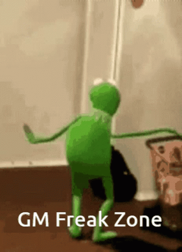 Freaky Kermit The Frog Dancing GIF