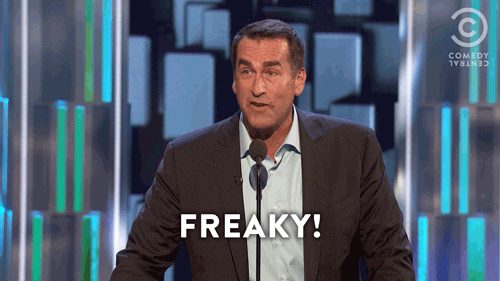 Freaky Rob Riggle Comedy Central GIF