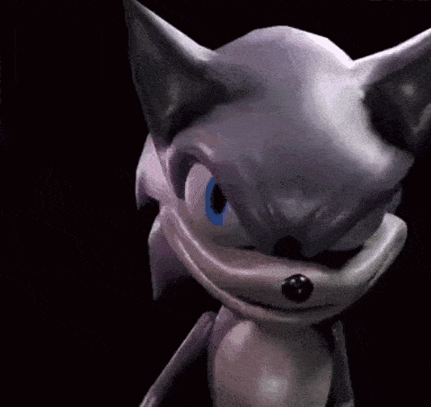 Freaky Sonic Rubbing Hands Gif GIF