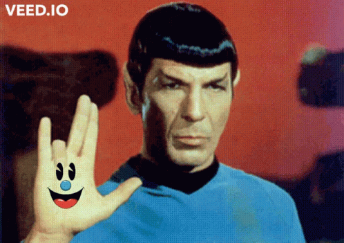 Freaky Spock Emoji Leonard Nimoy Star Trek GIF