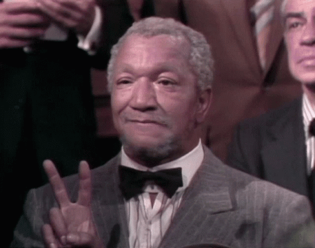 Fred Sanford Peace Funny Face GIF 
