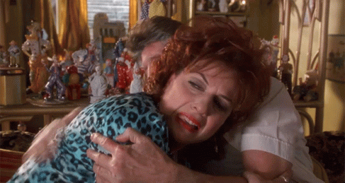 Fred Ward Comforting Caroline Aaron GIF
