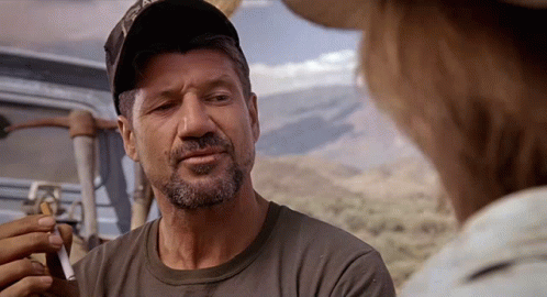 Fred Ward Smoking Cigarette GIF