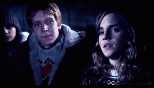 Fred Weasley Listening To Hermione GIF