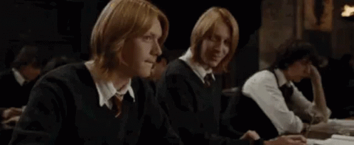 Fred Weasley Throwing Paper GIF