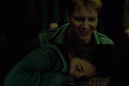 Fred Weasley Waking Up Hermione GIF