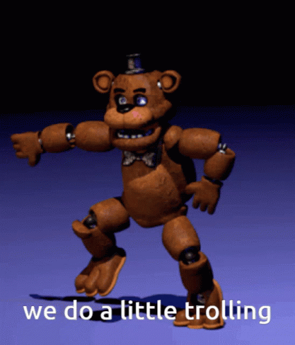 Fredbear Dancing Freddy Trolling GIF