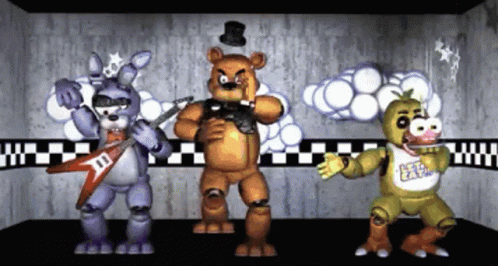 Fredbear Dancing Hardcore Rock GIF