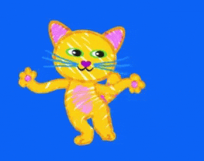 Fredbear Dancing Kitten Drawing GIF