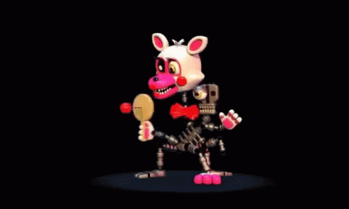 Fredbear Dancing Mangle Ping Pong GIF