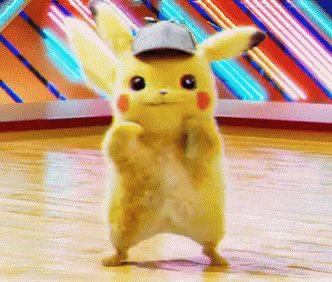 Fredbear Dancing Pokemon Detective Pikachu GIF