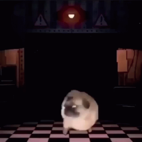 Fredbear Dancing Pug Mystery Background GIF
