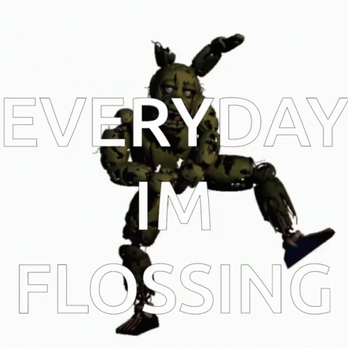 Fredbear Dancing Springtrap Flossing GIF