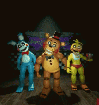 Fredbear Dancing Trio Performance GIF