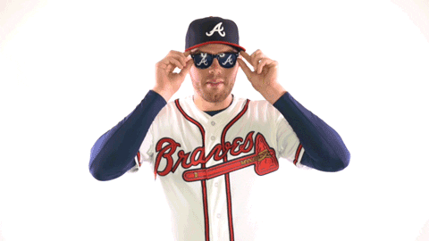 Freddie Freeman Checking Out GIF