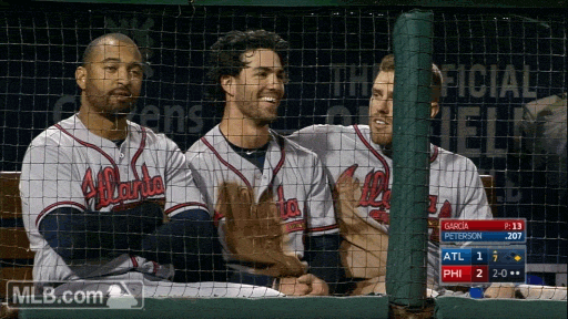 Freddie Freeman Joking Around Teammates GIF
