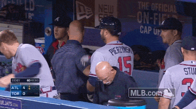 Freddie Freeman Quick Hug GIF
