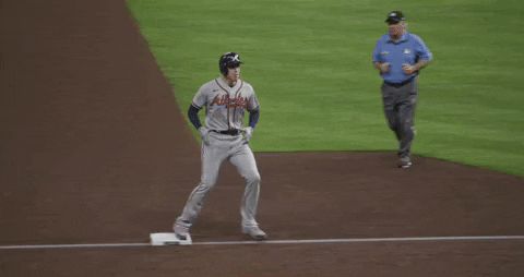 Freddie Freeman Running Across Field GIF