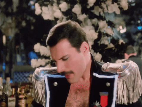 Freddie Mercury Cold Look GIF