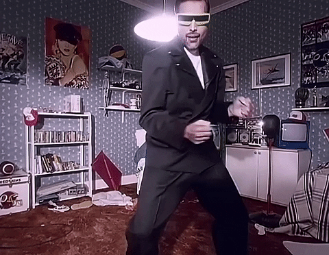 Freddie Mercury Cool Dance Moves GIF