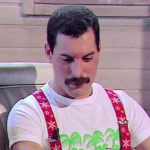Freddie Mercury Stare Down GIF