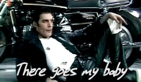 Freddie Mercury There Goes My Baby GIF