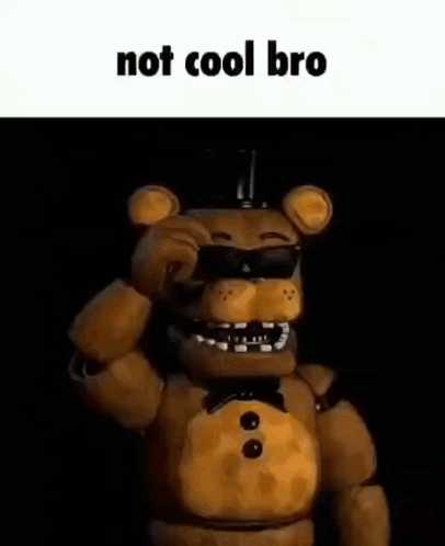 Freddy Fazbear From Five Nights At Freddy 'S Is Wearing Sunglasses And Holding A Compass . GIF