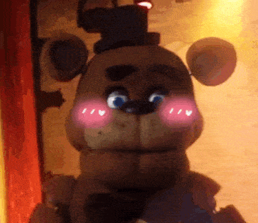 Freddy Fazbear Meme Blushing GIF