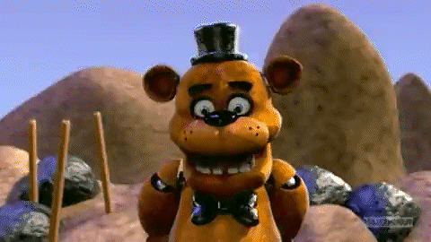 Freddy Fazbear Meme Fall On The Ground GIF