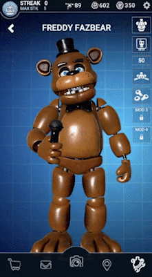 Freddy Fazbear Mobile Phone Home Screen Meme GIF