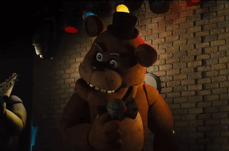 Freddy Fazbear Singing On Stage Meme GIF