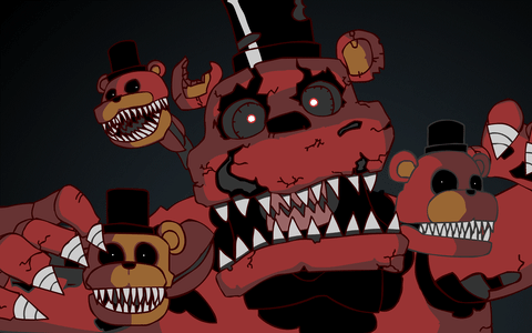 Freddy Jumpscare Five Nights At Freddy's Animation GIF