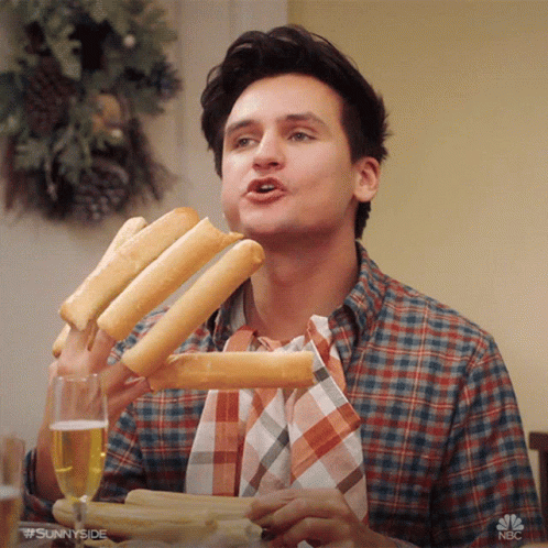 Freddy Krueger Bread Fingers GIF