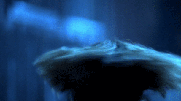 Freddy Krueger Chasing Scared Lady GIF