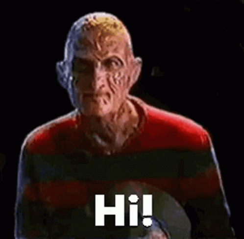 Freddy Krueger Hi GIF