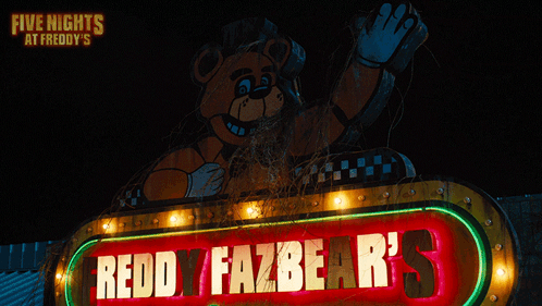 Freddy Neon Sign Waving Meme GIF