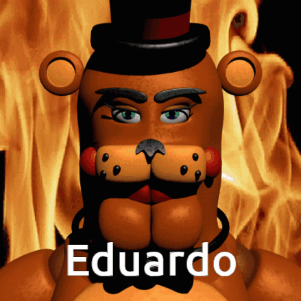 Freddy Piercing Eyes Burning Backdrop Meme GIF